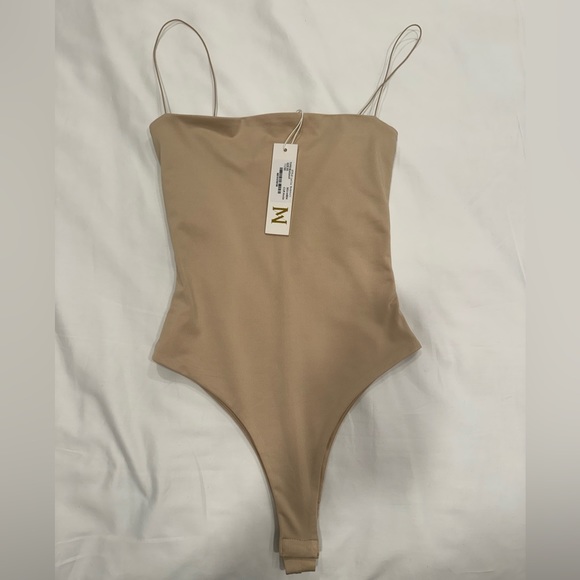 NWT: Meshki Leila Bodysuit (Nude) - Picture 2 of 3